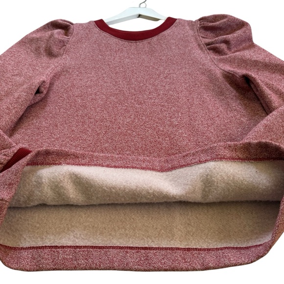 LOFT Red and White Patterned Sweater - Picture 13 of 16